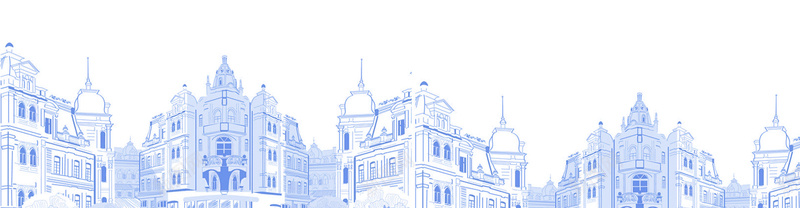 蓝色手绘建筑背景jpg设计背景_新图网 https://ixintu.com 蓝色 手绘 建筑 线条 城市 海报banner 卡通 童趣