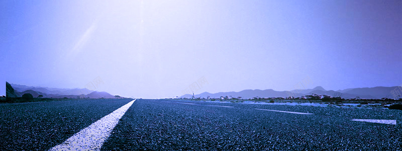 蓝色道路背景