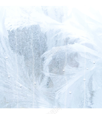 冬季冰霜与水珠矢量背景素材背景