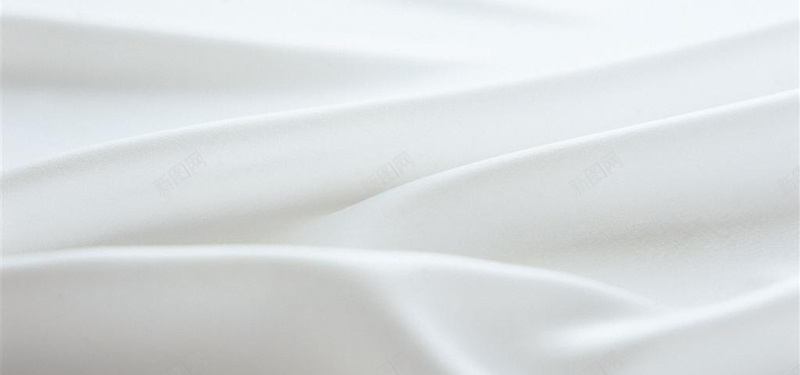 洁白丝绸白布料素材背景