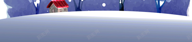深蓝色冬季海报主题背景psd设计背景_新图网 https://ixintu.com 深蓝色 冬季 树林 温暖 雪花 笔刷开心