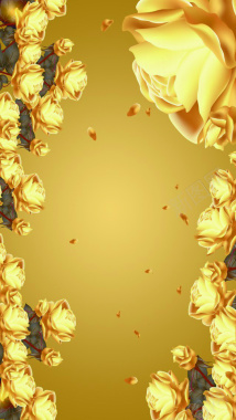 金属炫酷玫瑰花H5背景素材背景