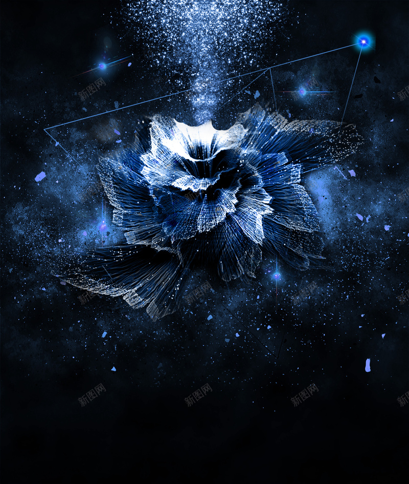 梦幻星空夜空花朵线条背景素材psd设计背景_新图网 https://ixintu.com 素材背景 星空 梦幻 背景 花朵 夜空 星空线条 线条花朵 素材