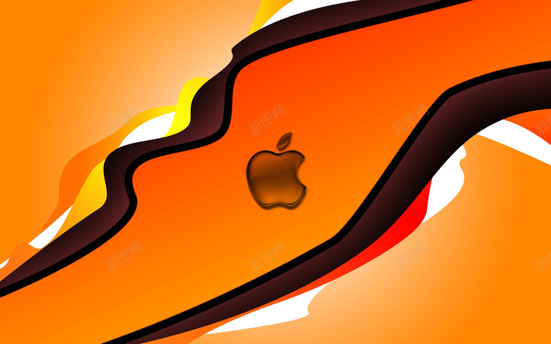 橘黄线条苹果LOGO背景jpg设计背景_新图网 https://ixintu.com 橘黄 线条 苹果 质感 纹理 LOGO