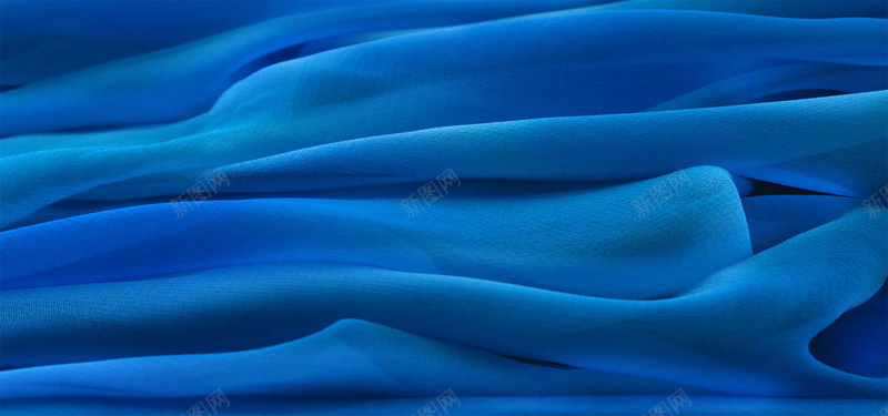 蓝色的纱巾背景图jpg设计背景_新图网 https://ixintu.com 蓝色 纱巾 纹理 质感 条纹 海报banner