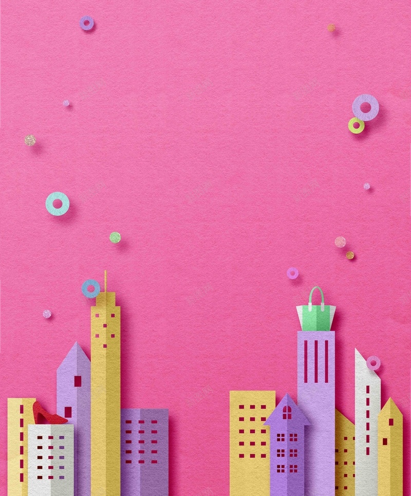 粉色艺术折纸风格商场促销海报psd设计背景_新图网 https://ixintu.com 促销 泡泡 海报 粉色 购物 促销海报 外国素材 促销素材 折纸海报 创意