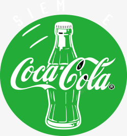 可乐标识绿色可乐标识设计元素高清图片