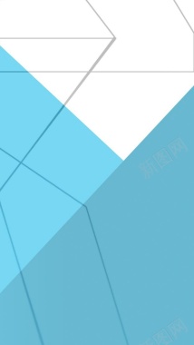 几何蓝色三角色块H5背景素材背景