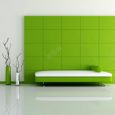 家居家装绿色清新海报背景素材背景