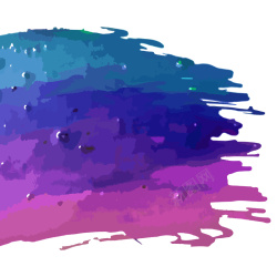 蓝紫色笔刷蓝紫色水彩渐变笔刷质感背景素材高清图片