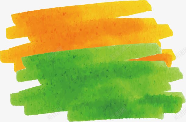 黄色绿色水彩涂鸦png免抠素材_新图网 https://ixintu.com 矢量png 水彩涂鸦 黄色水彩 绿色水彩 粉刷效果 水彩笔刷