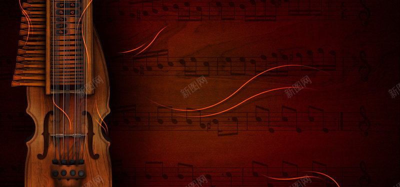 小提琴文艺红色娱乐海报背景jpg设计背景_新图网 https://ixintu.com 曲谱 音符 红色 横线 小提琴 音乐 旋律 钢丝 木材 设计 走向 舞动 文艺 背景 预科