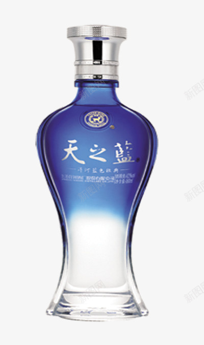 天之蓝酒瓶装饰图案psd免抠素材_新图网 https://ixintu.com 天之蓝 酒瓶 蓝色 矢量图