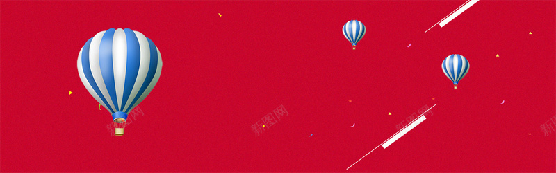 红色飘浮气球背景
