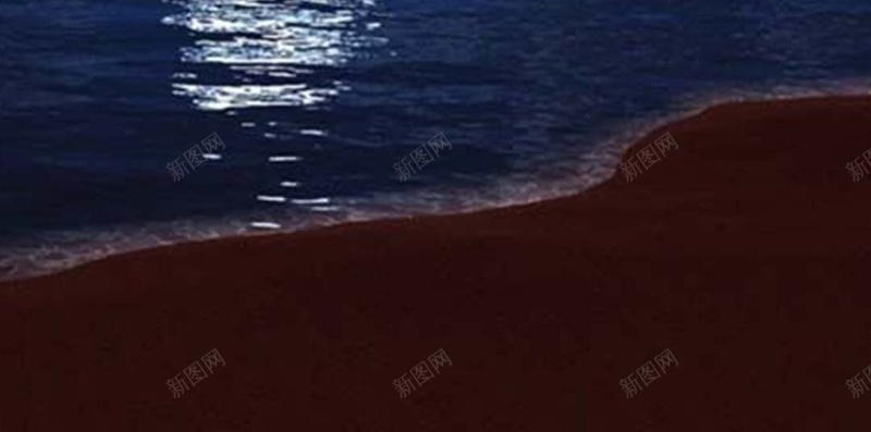沙滩海边夜景H5背景jpg设计背景_新图网 https://ixintu.com 圆月 大海 月亮 沙滩 蓝色 夜景 树 H5背景 H5 h5