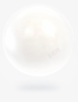 白色气泡白色球素材
