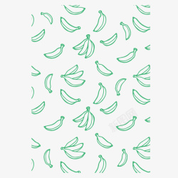 绿色香蕉边框纹理底纹PNG素材
