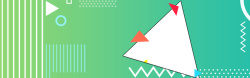 蓝绿条纹蓝绿简约扁平几何banner背景高清图片