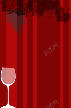 红色线条壁纸条纹葡萄美酒酒杯西餐餐厅背景背景