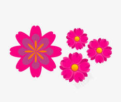 小翠花粉红色碎花素材高清图片