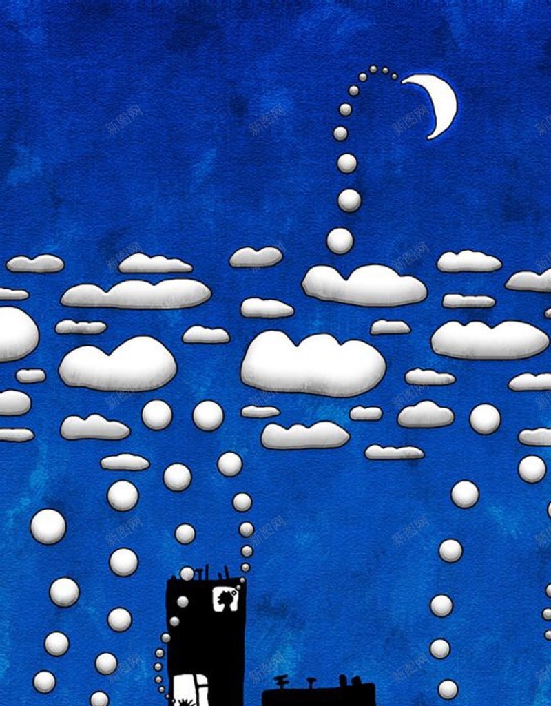 手绘漫画云朵H5背景jpg设计背景_新图网 https://ixintu.com 晚安 月亮 动漫 彩色 云朵 H5背景 H5 h5 卡通 童趣 手绘