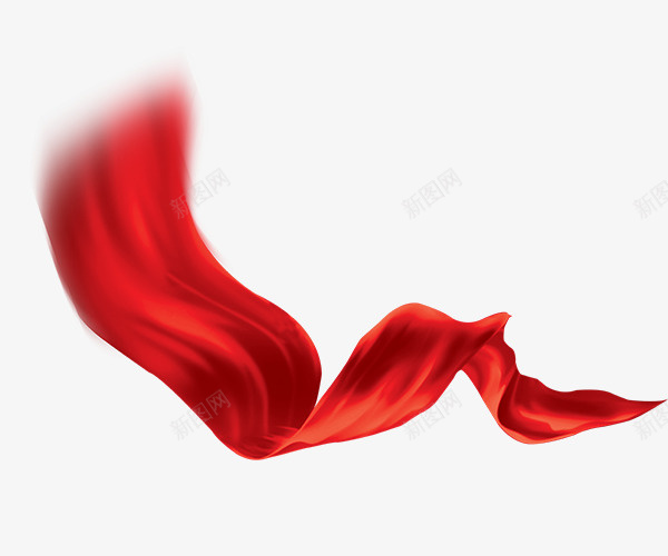 一条红色的彩带png免抠素材_新图网 https://ixintu.com 节日 红色 彩条 庆祝