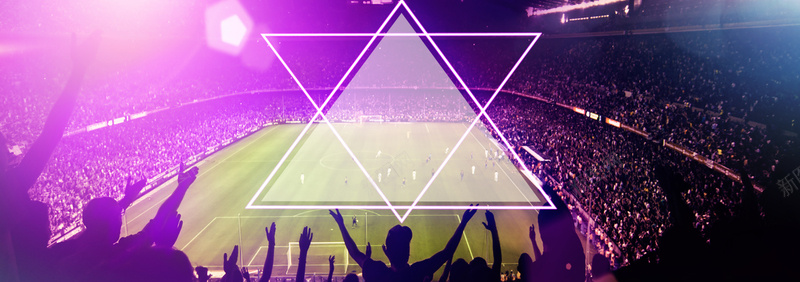 世界杯狂欢电商淘宝促销紫色背景背景