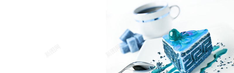 唯美糕点背景jpg设计背景_新图网 https://ixintu.com 海报banner 横幅背景 唯美 糕点 蓝色 全屏banner背景