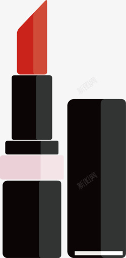 红色唇膏免抠图标素材