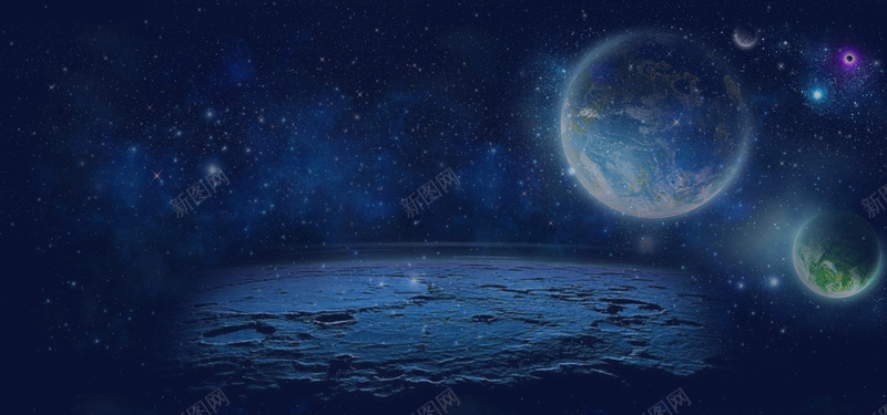 天猫首页星空模板背景bannerpsd设计背景_新图网 https://ixintu.com 海报banner 星空 星云 星海 星际 天猫首页星空模板地球月亮行星 科技 科幻 商务