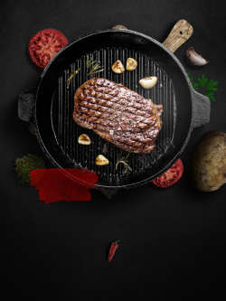 牛排打折美味牛排背景素材高清图片