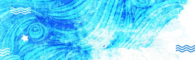卡通梦幻蓝色banner背景psd设计背景_新图网 https://ixintu.com 卡通 手绘 流动 童趣 线条 纹理 文艺 小清新 简约 大气 波浪 几何 渐变 素材 广告 设计