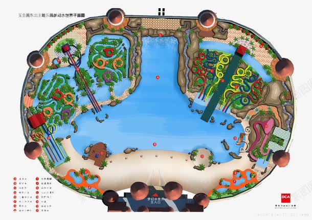 水上公园平面效果图png免抠素材_新图网 https://ixintu.com 水主题 水公园 效果图 渲染 设计 3D 3D设计