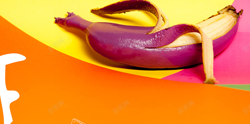 简约配色的H5背景jpg设计背景_新图网 https://ixintu.com 简约 线条 背景 配色 鲜艳 H5背景 黄色 香蕉 水果