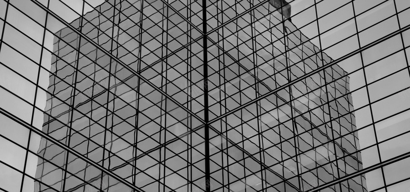 镜面玻璃高楼大厦背景
