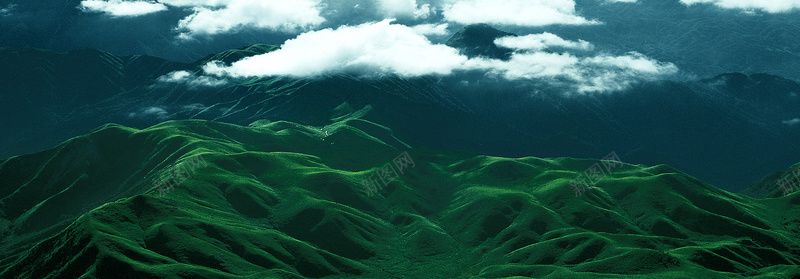 大气山野背景背景