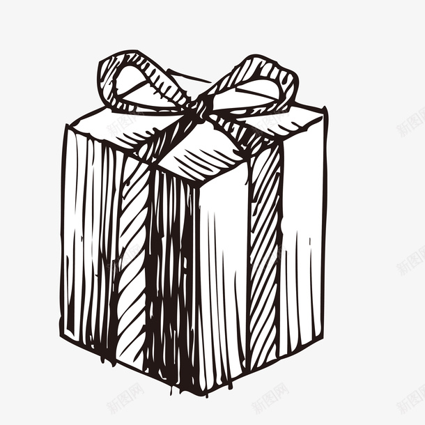 线稿矢量圣诞礼盒ai免抠素材_新图网 https://ixintu.com 手绘插画 素描 线稿 铅笔画 礼盒 圣诞礼盒