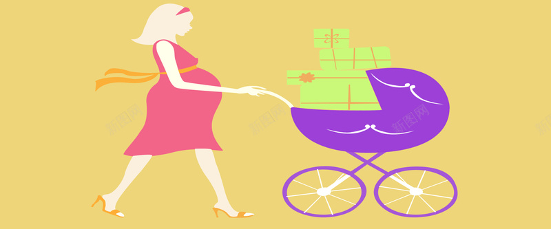 孕妇海报背景jpg设计背景_新图网 https://ixintu.com 孕妇 购物 孕婴用品 海报banner