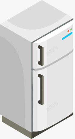 mini冰箱卡通灰色mini冰箱高清图片