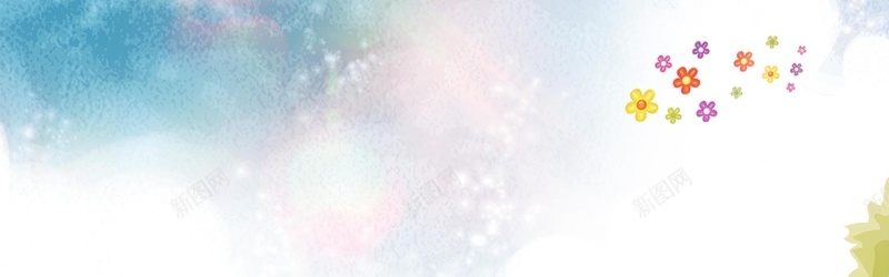 彩色花卉卡通背景jpg设计背景_新图网 https://ixintu.com 横幅背景 卡通 彩色 童趣 花卉 全屏banner背景 手绘