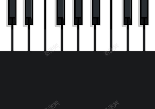 现代简约钢琴演奏会海报画册矢量背景素材背景