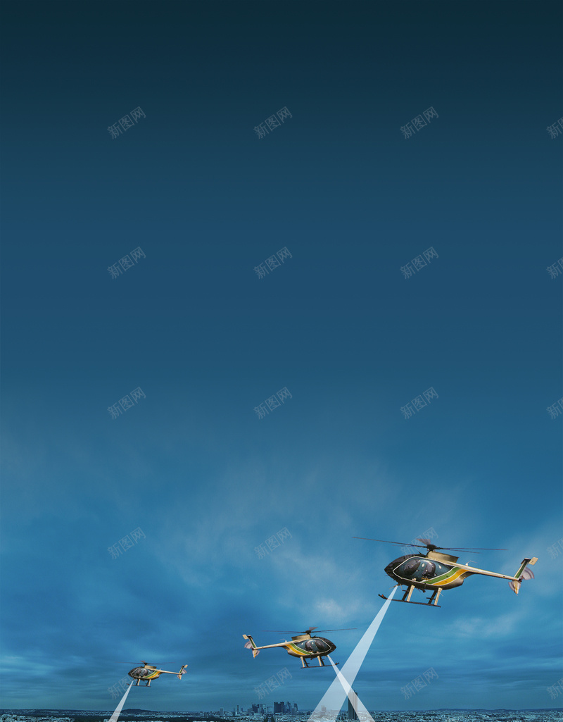 直升机扫视背景素材psd设计背景_新图网 https://ixintu.com 直升机 光线 城市 夜空 海报 背景 科技 科幻 商务
