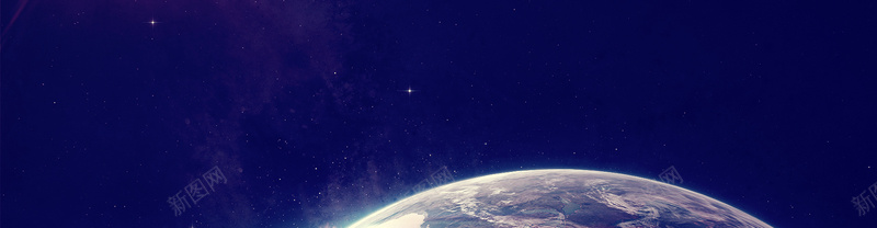 蓝色星空背景背景