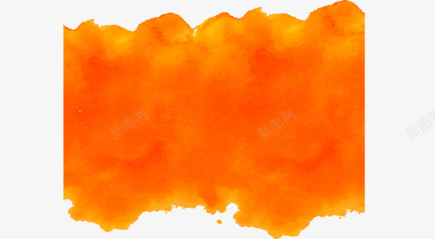 橘色水彩底纹eps免抠素材_新图网 https://ixintu.com 矢量素材 粉刷效果 橘色 水彩 涂鸦
