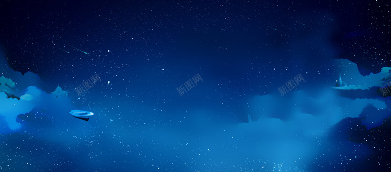 星空背景jpg设计背景_新图网 https://ixintu.com 海报banner 星云 星空 月亮 流星 星海 星际 浪漫 梦幻