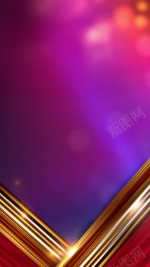 紫色浪漫大气的动感相框H5背景背景