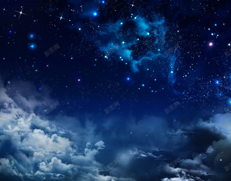 白云与繁星点点的夜空树叶jpg设计背景_新图网 https://ixintu.com 夜空 树叶 白云 繁星 PPT