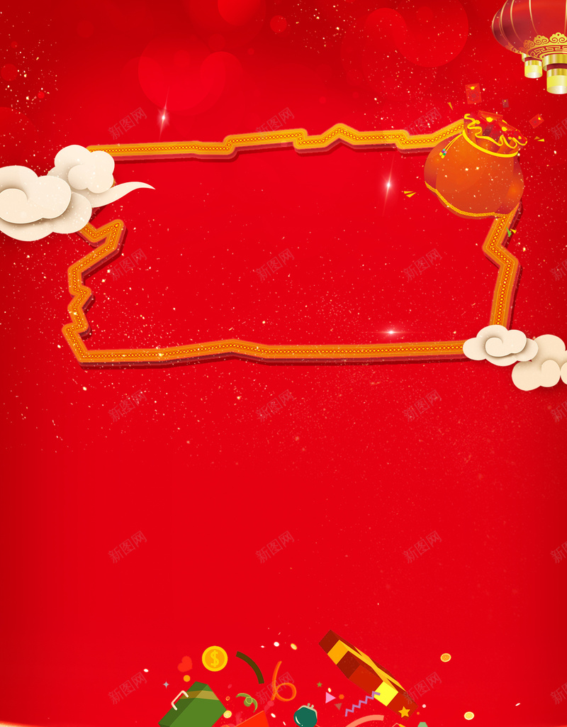 新年开门红包喜庆红色bannerpsd设计背景_新图网 https://ixintu.com 2018狗年 2018 新年快乐 新春大吉 狗年 喜迎新春 除夕 除夕夜 春节 新年 狗年吉祥 金狗