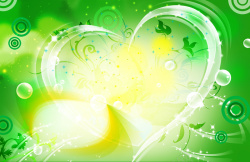 透明肥皂泡泡绿色树藤泡泡海报背景素材高清图片