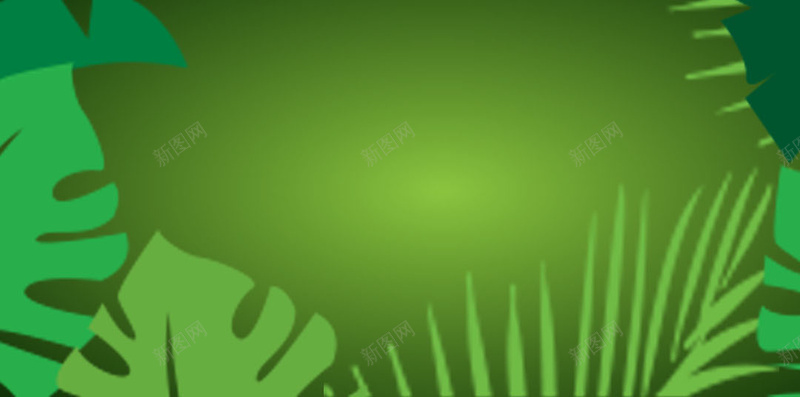 绿色丛林手绘矢量背景图psd设计背景_新图网 https://ixintu.com 绿色 叶子 丛林 手绘 眼睛 矢量 H5 背景图